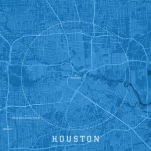 Map of Houston, Texas